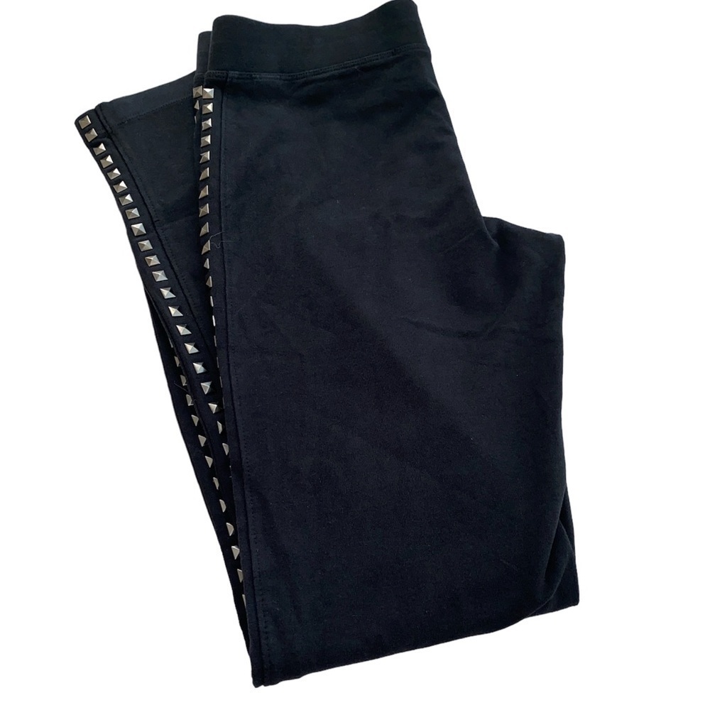 Express leggings studded embellishments down side elastic waist pull on Sz small